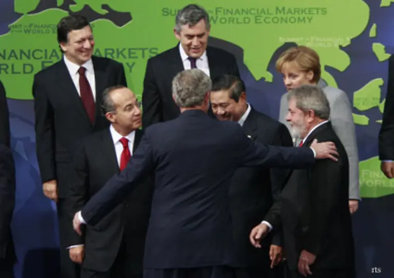 Die-Grundpfeiler-einer-neuen-globalen-Finanzarchitektur-sollen-innerhalb-weniger-Monate-stehen-beschliesst-der-Weltfinanzgipfel-am-15-November-in-Washington