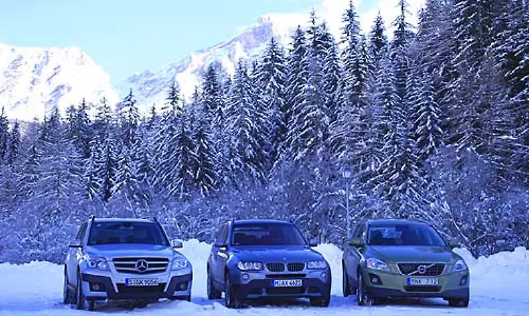 Die-drei-Kontrahenten-Mercedes-GLK-BMW-X3-und-der-Volvo-XC60