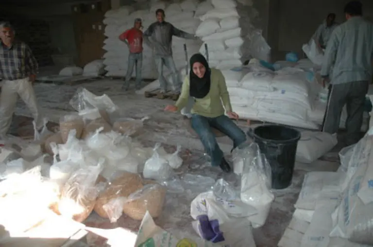 verteilt-die-UNO-Fluechtlingshilfeorganisation-Mehl