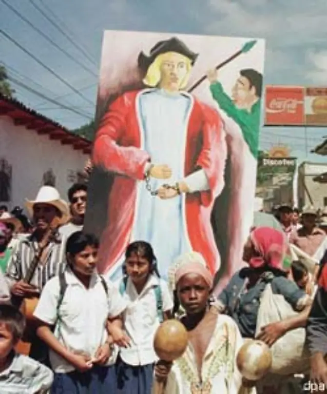 Auch-Kolumbus-hatte-nur-das-eine-im-Sinn-als-er-auf-grosse-Fahrt-ging-Gold-Die-Indios-Mittelamerikas-beschuldigen-ihn-heute-des-Voelkermords-der-Vergewaltigung-der-Pluenderung-und-des-Raubes