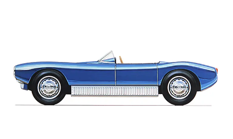 Die-sportlichen-Erfolge-befluegelten-die-Fantasie-der-Entwickler-Mit-dem-Sonett-entstand-1956-eine-Serie-von-Sportwagen-Die-Karosserie-bestand-aus-genieteten-Aluminiumplatten