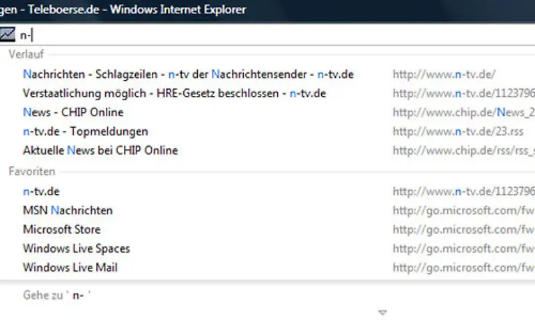 Geben-Sie-in-der-Adresszeile-etwas-ein-versucht-der-IE8-bereits-nach-dem-ersten-Buchstaben-passende-Seiten-vorzuschlagen-die-Sie-dann-per-Mausklick-auswaehlen-koennen