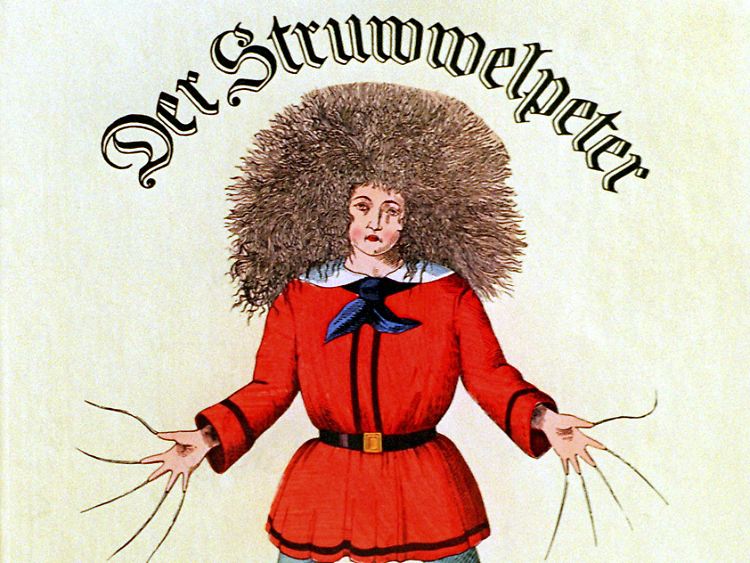 Eine Originalausgabe des weltberühmten historischen Kinderbuches "Der Struwwelpeter" aus dem Heinrich-Hoffmann-Museum in Frankfurt am Main.