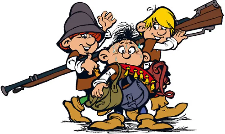 So-blickten-im-Januar-1976-drei-koboldartige-Wesen-mit-einer-riesigen-Muskete-vom-Titel-der-DDR-Bildergeschichte-der-Begriff-Comic-galt-als-westlich-und-verderbt-und-wurde-deshalb-nicht-benutzt