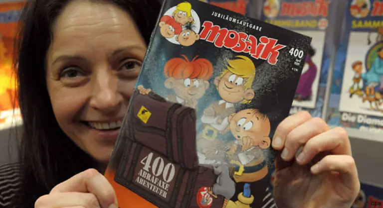 Alte-Hefte-wurden-zu-Hoechstpreisen-gehandelt-Auch-heute-ist-die-Zeitschrift-mit-einer-Auflage-um-die-100-000-der-auflagenstaerkste-deutsche-Comic