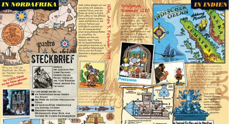 Dabei-war-das-Erfolgsrezept-des-Heftes-simpel-Waehrend-seine-Leser-hinter-der-Mauer-weitgehend-eingesperrt-waren-erkundeten-die-Abrafaxe-ferne-Laender-Ein-Konzept-das-auch-nach-der-Wende-noch-aufging