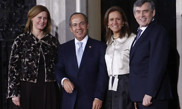133-Mexiko-von-links-Sarah-Brown-Felipe-Calderon-seine-Frau-Margarita-Zavala-und-Hausherr-Gordon-Brown-133