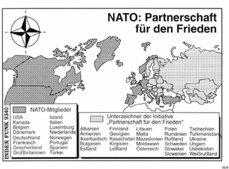 1994-laedt-die-NATO-alle-europaeischen-Staaten-ein-sich-an-dem-Programm-Partnerschaft-fuer-den-Frieden-zu-beteiligen