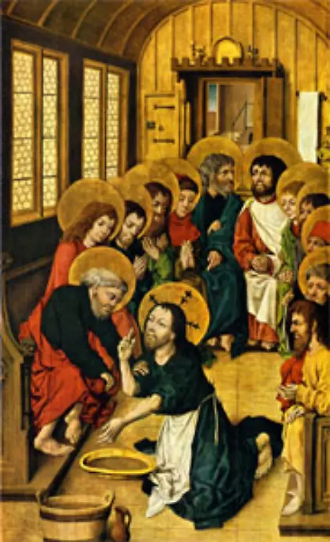 Der-Gottesdienst-erinnert-daran-dass-Jesus-beim-Abendmahl-den-Juengern-die-Fuesse-wusch-Petrus-lehnte-zunaechst-ab-Da-sprach-Petrus-zu-ihm-Nimmermehr-sollst-du-mir-die-Fuesse-waschen-Jesus-sagt-Wenn-ich-dich-nicht-wasche-so-hast-du-kein-Teil-an-mir