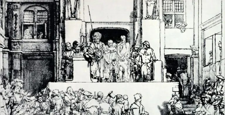 Die-Hohenpriester-warfen-Jesus-Hochverrat-vor-Pilatus-erklaerte-jedoch-laut-Lukas-Ich-finde-keine-Schuld-an-diesem-Menschen-133-Darum-will-ich-ihn-schlagen-lassen-und-losgeben