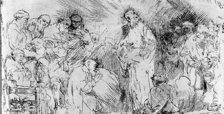 Eine-sehr-eindrueckliche-Auferstehungsgeschichte-hat-Johannes-Als-Jesus-den-Juengern-erscheint-ist-der-Apostel-Thomas-nicht-dabei-Die-anderen-erzaehlen-ihm-dass-Jesus-auferstanden-ist-doch-Thomas-glaubt-ihnen-kein-Wort