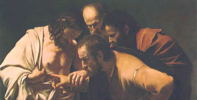 133-Reiche-deinen-Finger-her-und-sieh-meine-Haende-und-reiche-deine-Hand-her-und-lege-sie-in-meine-Seite-und-sei-nicht-unglaeubig-sondern-glaeubig-Und-Weil-du-mich-gesehen-hast-Thomas-darum-glaubst-du