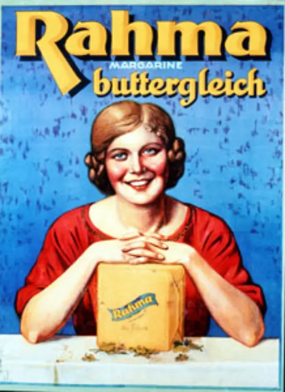 Als-buttergleich-wurde-der-Brotaufstrich-Rahma-1927-beworben-Ob-Feinwaschmittel-oder-Margarine-vieles-war-nach-den-Entbehrungen-des-Krieges-wieder-da-Rama-Sie-hat-uns-gefehlt-all-die-Jahre-lautete-ein-Seufzer-Das-h-war-inzwischen-weggefallen