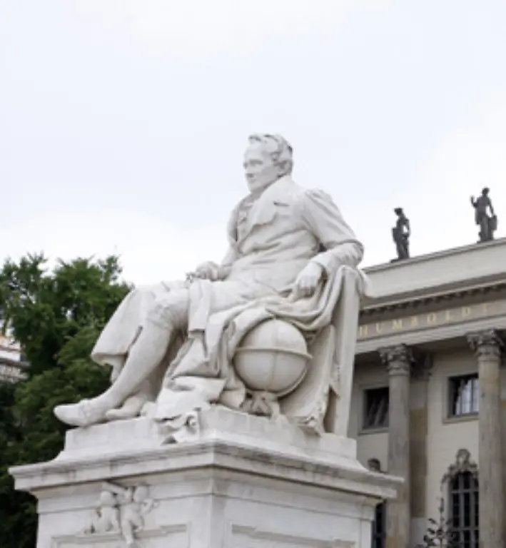 Obwohl-Humboldt-Zeit-seines-Lebens-keine-wirklich-grosse-Entdeckung-gemacht-hatte-gilt-er-vor-allem-wegen-seiner-humanistischen-Einstellungen-als-herausragender-Naturforscher