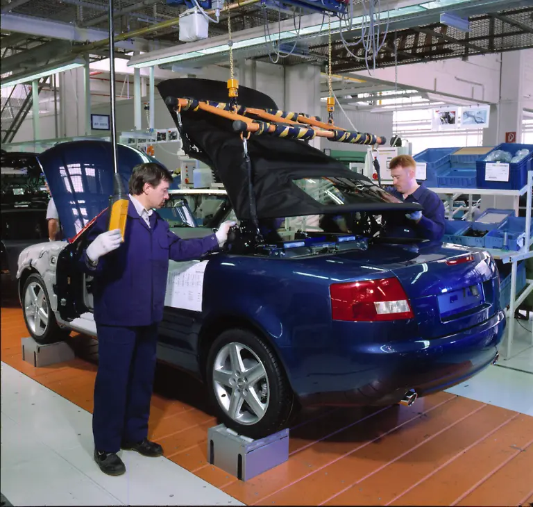 Audi-A4-Cabrio-Dacheinbau