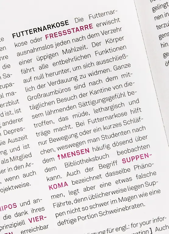 Szenesprachen-Duden-Futternarkose