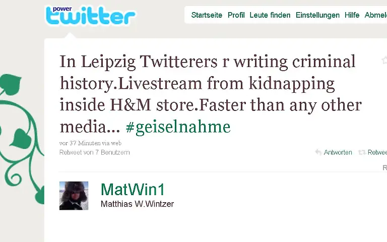 Ein-Zeitgenosse-aus-Moskau-twittert-In-Leipzig-schreiben-Twitterer-Kriminalgeschichte-Livestream-von-der-Geiselnahme-in-einem-H-M-Laden-Schneller-als-die-anderen-Medien