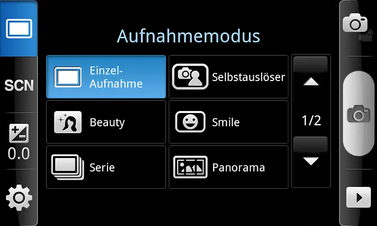 26-Aufnahmemodus