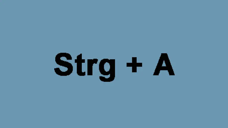Strg-A