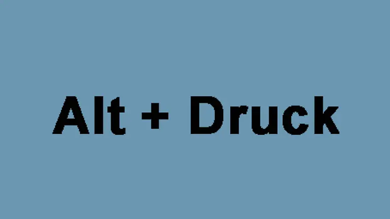 Alt-Druck