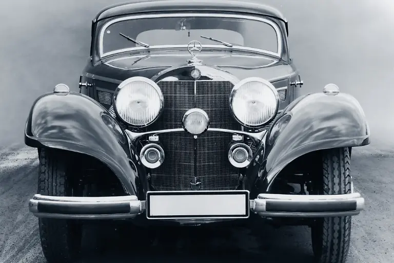 04MercedesBenz540K1936MitSerienmaessigenBiLuxScheinwerfernQuelleMercedesBenz