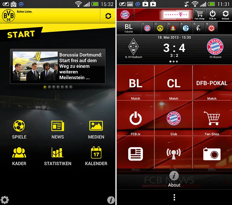 Android-Startfenster