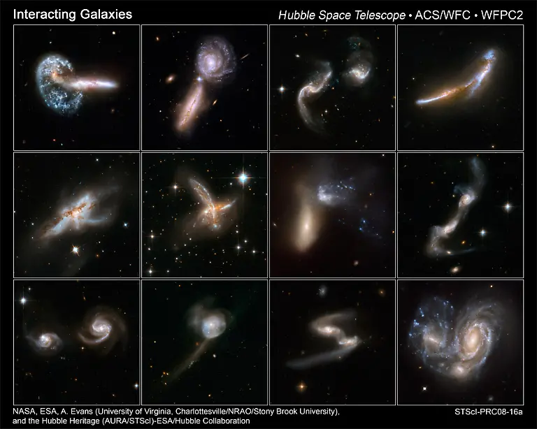 Interacting-Galaxies-Hubble