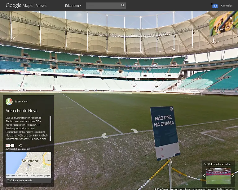 Fonte-Nova-Mittellinie