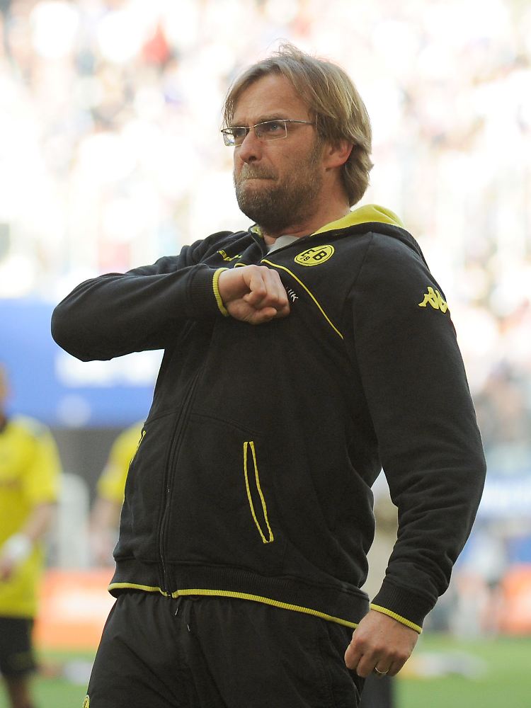 ... und der Trainer ist stolz wie Bolle.