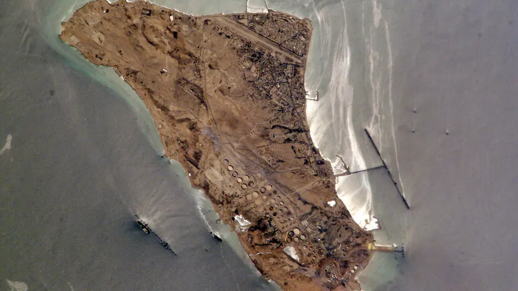 March-31-2026-Kharg-Island-Iran-Astronaut-view-of-the-Iranian-primary-oil-export-terminal-of-Kharg-Island-in-the-Persian-Gulf-February-13-2010-in-Earth-Orbit-The-tanker-dock-facilities-tanks-and-other-oil-infrastructure-can-be-clearly-seen-on-the-barren-rocky-outpost