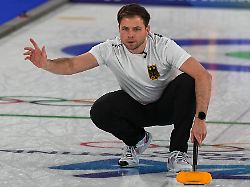 Germany S Marc Muskatewitz In Action During The Men S Curling Round Robin Session Against China At The 2026 Winter Olympics In Cortina D Ampezzo Italy Thursday Feb 19 2026