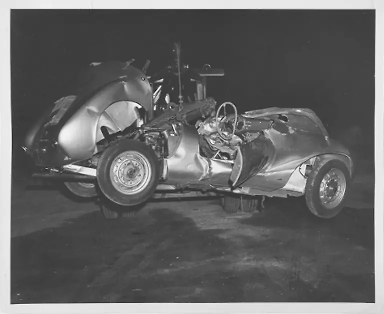 August-16-2019-Boston-Massachusetts-U-S-A-collection-of-30-original-glossy-photos-many-unpublished-which-vividly-document-the-fatal-car-crash-site-of-Hollywood-actor-James-Dean-sold-for-22-498-according-to-Boston-based-RR-Auction-Dean-was-tragically-killed-at-the-age-of-24-when-his-1955-Porsche-550-Spyder-coined-the-Little-Bastard-collided-with-a-1950-Ford-Custom-driven-by-Donald-Turnupseed-on-September-30-1955-the-accident-occurred-when-the-actor-was-driving-westbound-on-U-S-Route-466-en-route-to-a-racing-event-at-the-Salinas-California-Municipal-Airport-Credit-Image-RR-Auction-ZUMA-Wire-ZUMAPRESS