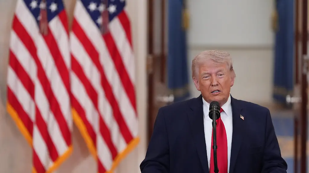 President-Donald-Trump-speaks-about-the-Iran-war-from-the-Cross-Hall-of-the-White-House-on-Wednesday-April-1-2026-in-Washington