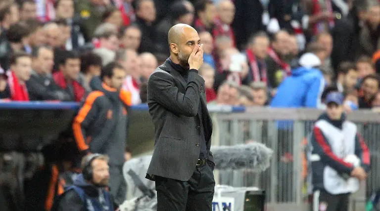 29-04-2014-Fussball-Champions-League-2013-2014-Halbfinale-Rueckspiel-FC-Bayern-Muenchen-Real-Madrid-0-4-Pep-Guardiola-Trainer-FC-Bayern-Muenchen