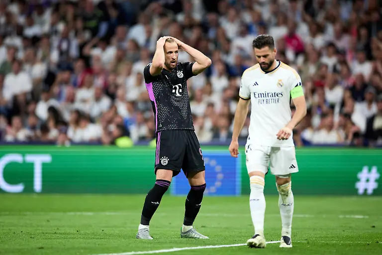May-8-2024-Madrid-Madrid-Spain-Harry-Kane-of-FC-Bayern-Munich-gestures-during-the-UEFA-Champions-League-match-between-Real-Madrid-and-Bayern-Munich-at-Santiago-Bernabeu-Stadium-on-May-8-2024-in-Madrid-Spain