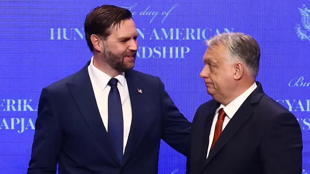 American-Vice-President-JD-Vance-and-Hungarian-Prime-Minister-Viktor-Orban-during-the-joint-press-conference-in-Budapest-Hungary-on-April-7-2026-Photo-by-Jakub-Porzycki-NurPhoto
