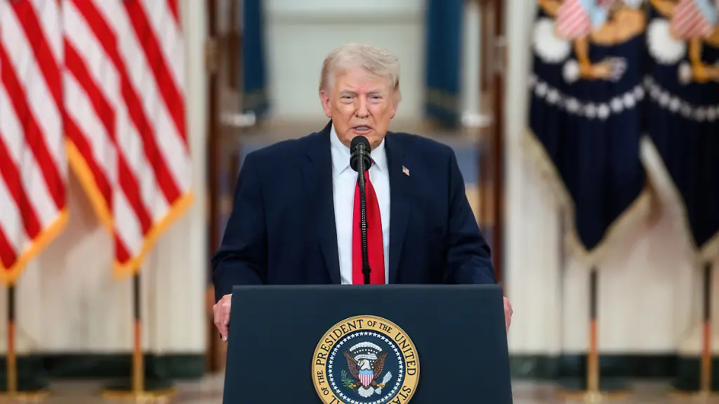 April-7-2026-Washington-Dc-United-States-of-America-U-S-President-Donald-Trump-delivers-an-address-to-the-nation-on-the-Iran-War-from-the-Cross-Hall-of-the-White-House-April-1-2026-in-Washington-D-C