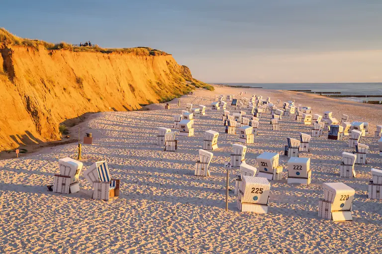 Deutschland-Schleswig-Holstein-Nordfriesland-Sylt-Insel-Kampen-Nordsee-Nordfriesische-Inseln-Nationalpark-Schleswig-Holsteinisches-Wattenmeer-Rotes-Kliff-bei-Kampen
