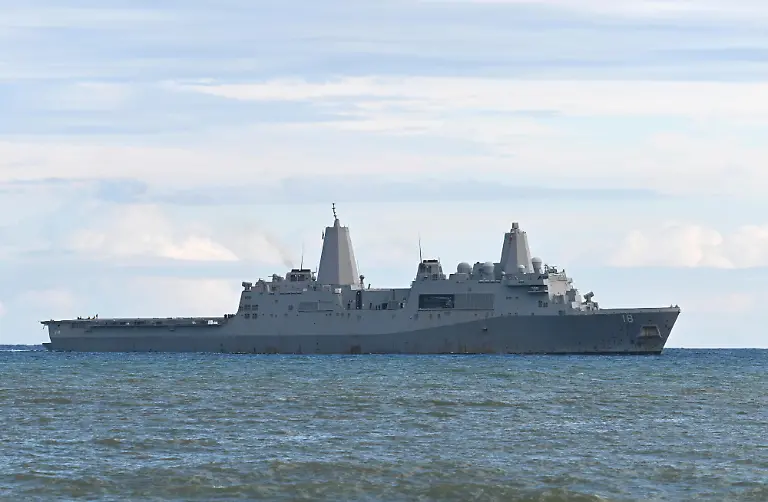 USS-New-Orleans-LPD-18-participates-in-the-Japan-U-S-joint-exercise-Keen-Sword-by-the-Self-Defense-Forces-and-the-U-S-military-inTokunoshima-Kagoshima-Prefecture-western-Japan-and-Kyusyu-island-on-November-18-2022-The-exercise-scheduled-for-Nov-10-19-involves-about-26-000-SDF-members-and-about-10-000-U-S-troops-to-check-procedures-for-various-defense-operations-and-supplies-British-Australian-and-Canadian-vessels-are-participating-in-some-of-the-drills