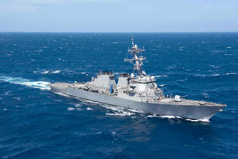 March-30-2021-Mediterranean-Sea-The-Arleigh-Burke-class-guided-missile-destroyer-USS-Mitscher-DDG-57-transits-the-Mediterranean-Sea-March-30-2021-Mitscher-is-operating-with-the-Dwight-D-Eisenhower-Carrier-Strike-Group-on-a-routine-deployment-in-the-U-S-6th-Fleet-area-of-operations-in-support-of-U-S-national-interests-and-security-in-Europe-and-Africa-Credit-Image-Kaleb-Sarten-U-S-Navy-ZUMA-Wire-ZUMAPRESS