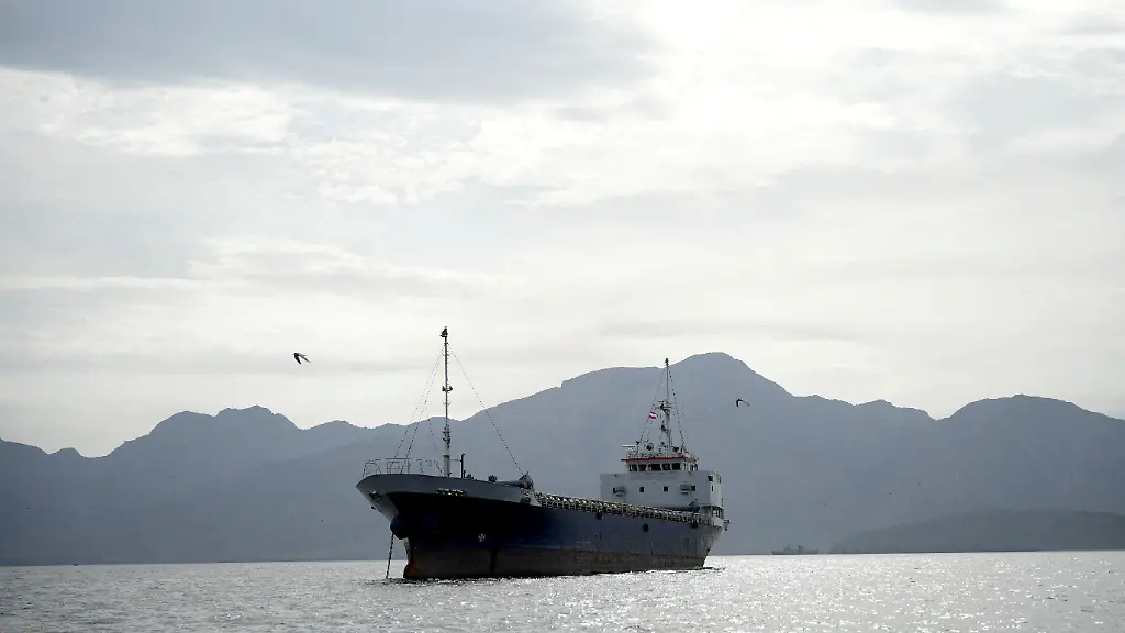 FILE-PHOTO-A-vessel-in-the-Strait-of-Hormuz-off-the-coast-of-Oman-s-Musandam-province-April-12-2026
