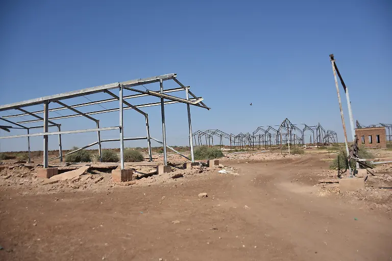 KHARTOUM-SUDAN-FEBRUARY-21-A-view-of-the-damaged-agricultural-fields-after-the-attacks-and-looting-carried-out-by-SudanAeos-Rapid-Support-Forces-RSF-in-Khartoum-Sudan-on-February-21-2026-Attacks-and-looting-carried-out-by-SudanAeos-Rapid-Support-Forces-RSF-cause-severe-damage-to-the-countryAeos-major-sources-of-livelihood-including-its-massive-agricultural-project-and-its-first-sugar-factory