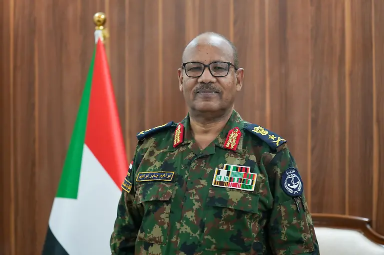 PORT-SUDAN-SUDAN-DECEMBER-29-Sudan-Sovereignty-Council-Member-Vice-Admiral-Ibrahim-Jaber-poses-for-a-photograph-during-an-exclusive-interview-in-Port-Sudan-Sudan-on-December-29-2024-Jaber-said-that-the-entire-population-is-committed-to-ending-the-ongoing-clashes-between-the-army-and-the-Rapid-Support-Forces-since-April-15-2023-and-that-work-is-underway-to-appoint-a-prime-minister