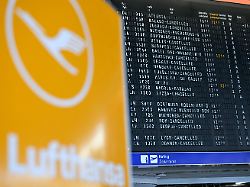 A Flight Board Displays Information Of Numerous Cancelled Flights During A Strike By The UFO Union Representing Lufthansa Cabin Crew At Frankfurt Airport Germany April 15 2026