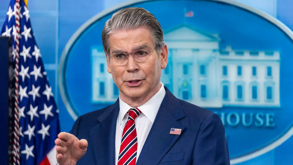 Secretary-of-Treasury-Scott-Bessent-responds-a-question-from-the-news-media-during-a-press-briefing-at-the-White-House-in-Washington-DC-USA-15-April-2026-The-Administrator-and-Secretary-delivered-remarks-on-the-success-of-the-administrations-tax-provisions-as-today-is-tax-day