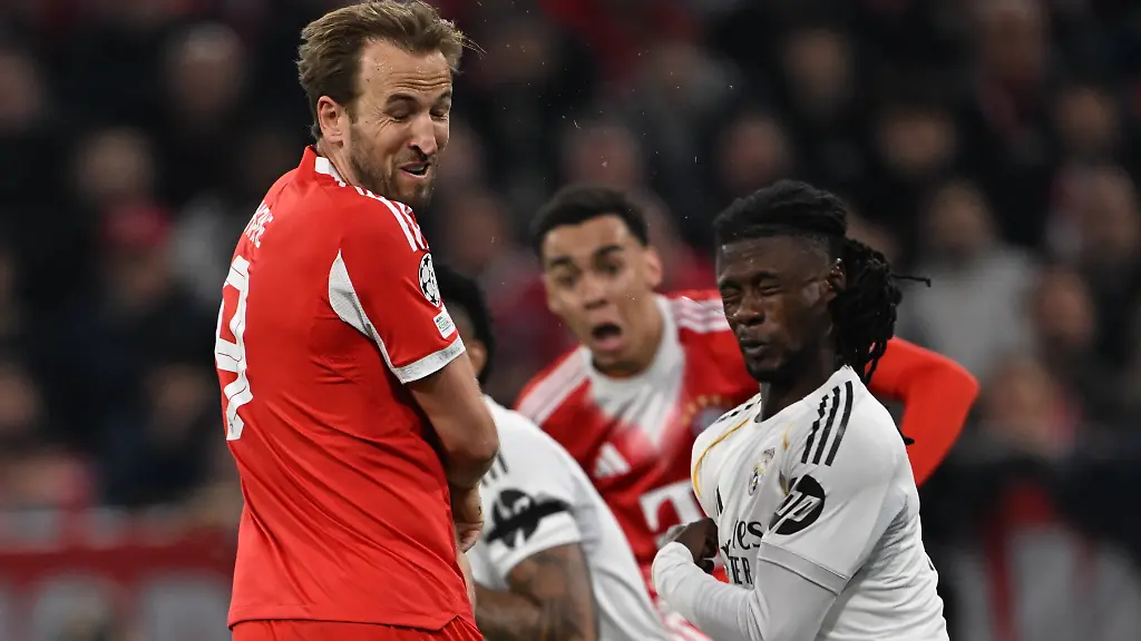Bayern-Munich-v-Real-Madrid-UEFA-Champions-League-Quarter-final-MUNICH-GERMANY-APRIL-15-Bayern-Munich-s-Harry-Kane-L-in-action-against-Eduardo-Camavinga-R-of-Real-Madrid-during-the-UEFA-Champions-League-2025-26-Quarter-Final-Second-Leg-match-between-FC-Bayern-Munich-and-Real-Madrid-CF-at-Football-Arena-Munich-on-April-15-2026-in-Munich-Germany-Halil-Sagirkaya-Anadolu-Munich-Germany-Editorial-use-only-Please-get-in-touch-for-any-other-usage