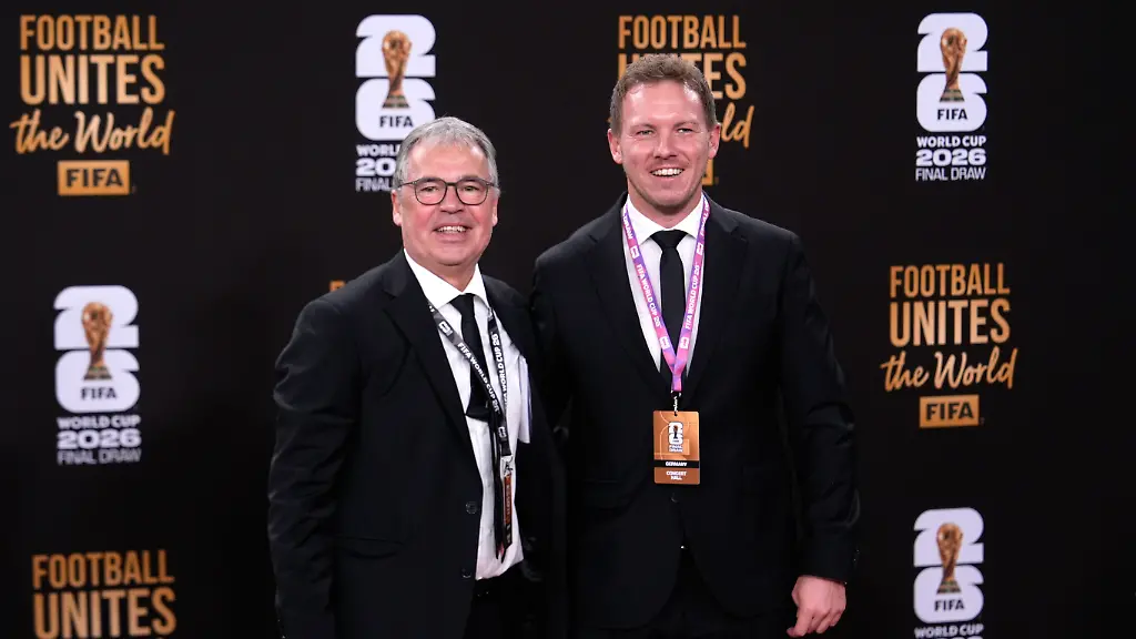 Fussball-WM-Auslosung-der-Vorrunde-im-John-F-Kennedy-Center-for-the-Performing-Arts-Bundestrainer-Julian-Nagelsmann-Deutschland-und-Andreas-Rettig-l-DFB-Geschaeftsfuehrer-Sport-kommen-zur-Auslosung-Die-FIFA-Fussball-WM-findet-vom-11-Juni-bis-19-Juli-2026-in-den-USA-Mexiko-und-Kanada-statt