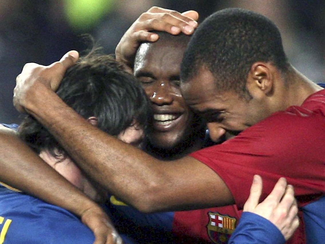 Der Angriff mit den Ausnahmekönnern Lionel Messi, Thierry Henry und Samuel Eto'o ist das Prunkstück der Mannschaft.