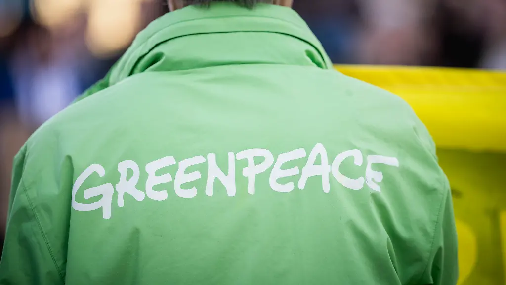 Symbolbild-zu-Greenpeace-eine-Demonstrantin-traegt-eine-Jacke-mit-dem-Logo-von-Greenpeace-Aufgenommen-im-Rahmen-einer-Demonstration-zur-Energiewende-vor-dem-Kanzleramt-in-Berlin-03-03-2026
