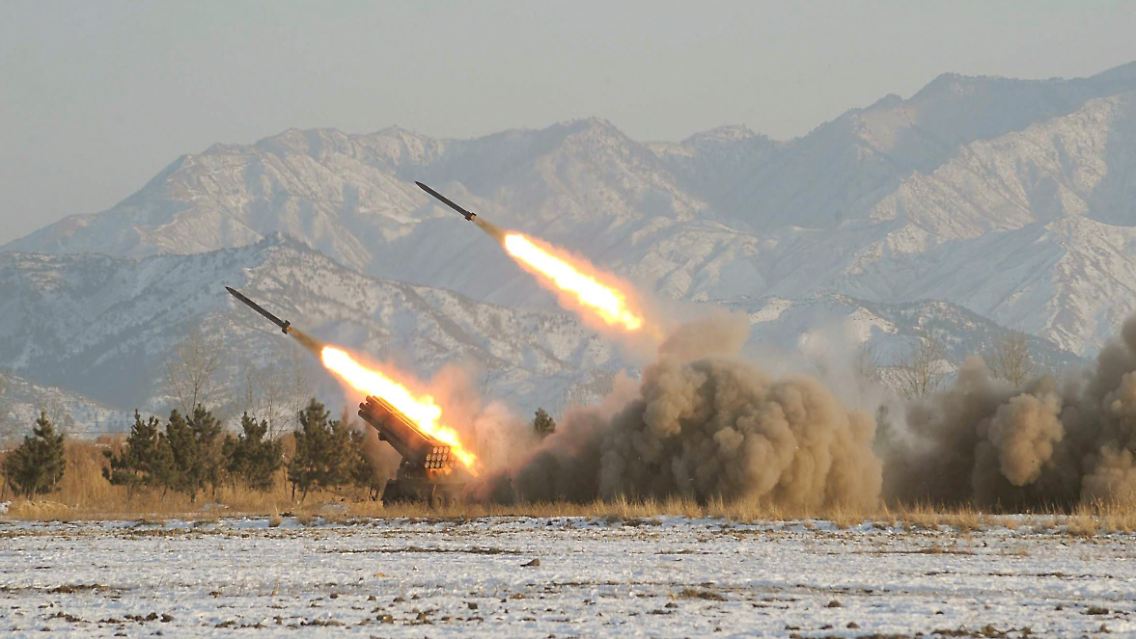 Raketenstarts in Nordkorea im Januar 2009.